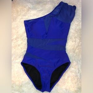 VENUS Cobalt Blue and Black One Piece Swimsuit size 6